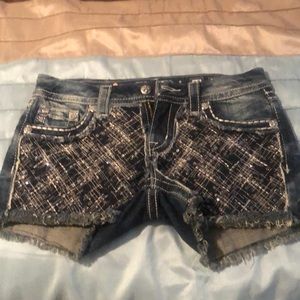 Miss Me signature shorts